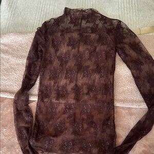 Free people brown lady luxe top